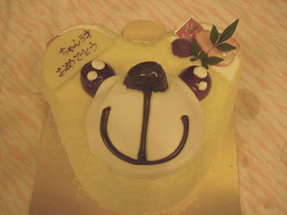 誕生日ケーキ！可愛いねぇ♪